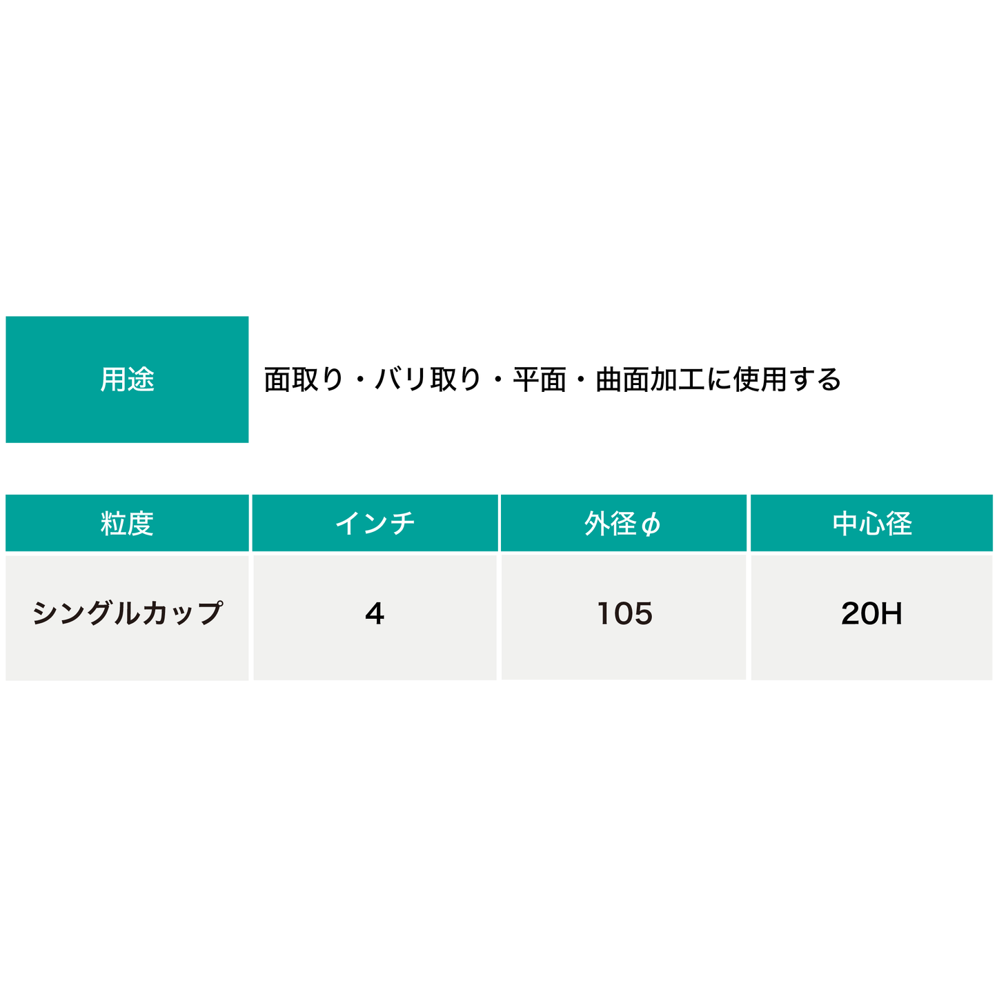 旭ダイヤ シングルカップホイール